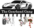 Personalized Car Key Holder Wall Mount, Custom Metal Key Rack Key Holder with Name, Deer Cabin Wall Keys Hanger with Hooks for Entryway, Front Door, Hallway, Kitchen, Living Room