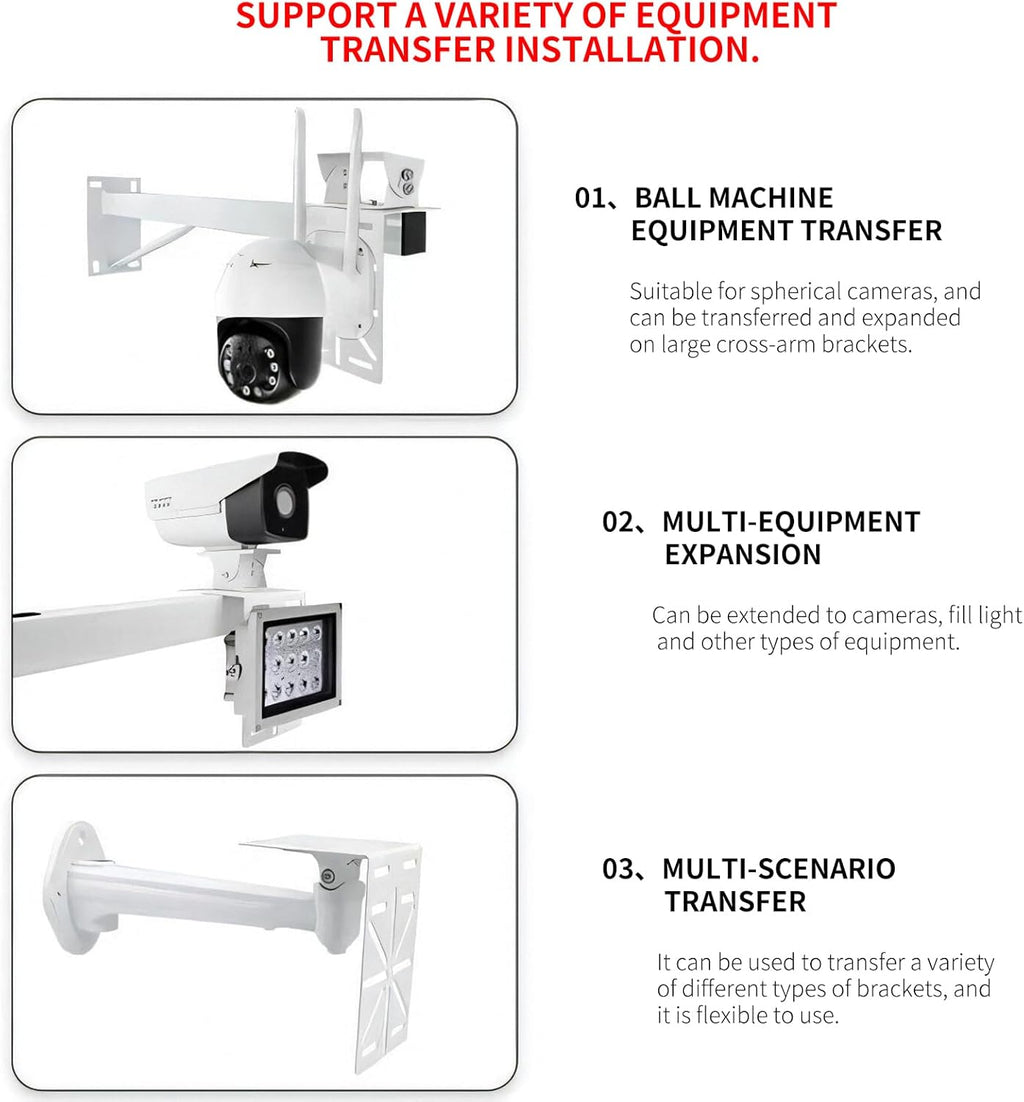 L-Shape Dome Camera Bracket, Wall Ceiling Mount for Security Dome Cameras, Wall Mount,(L-Bracket)