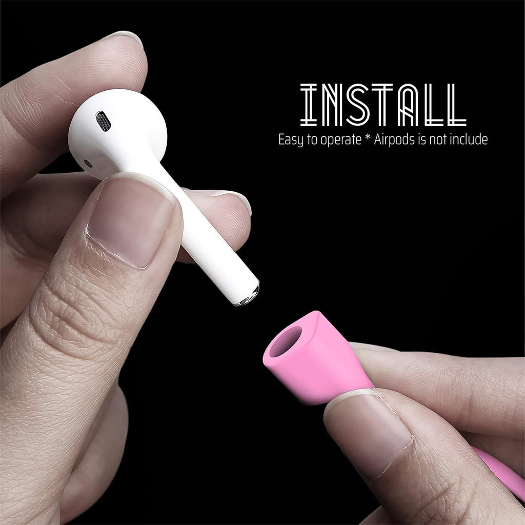 Ultra Strong Magnetic Airpod Pro Strap Anti-Lost Cord Sports Lanyard Compatible with Airpods 3rd 2nd Generation Pro 3 2 1 (3 Pink)
