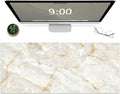 Galdas Large Mouse Pad Marble Pattern XXL XL Large Mouse Pad Mat Long Extended Mousepad Desk Pad Non-Slip Rubber Mice Pads Stitched Edges Thin Pad (31.5x11.8x0.12“)