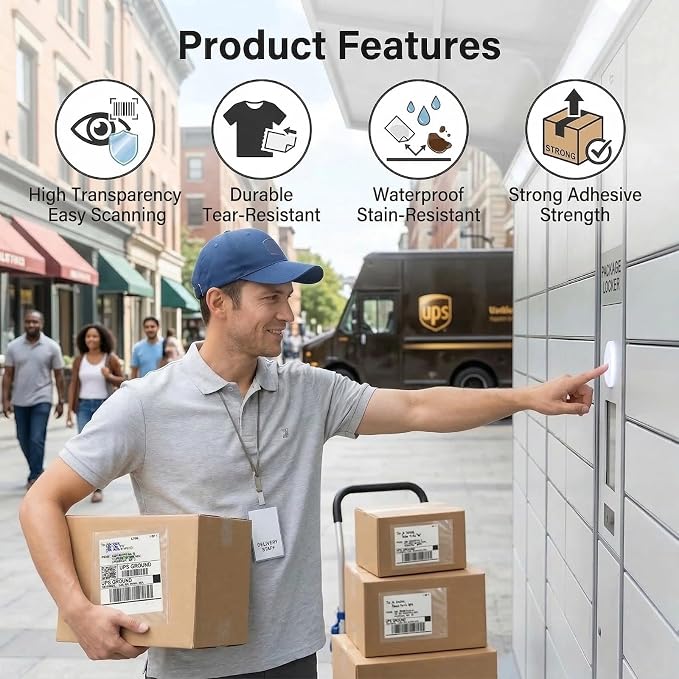 9527 Product 6" x 9" Clear Adhesive Top Loading Packing List Clear Shipping - Image 3