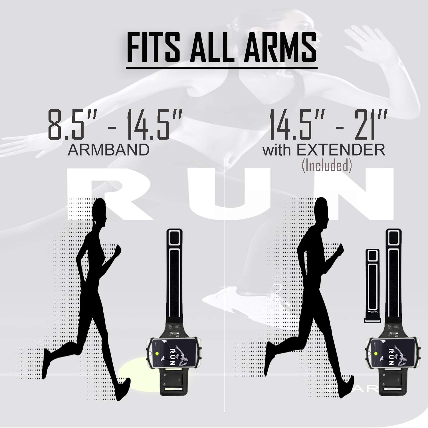 Universal Samsung Armband (Samsung Galaxy S25/S24/S23/S22/S21/S20/S10/A/J/Plus). Running Phone Holder