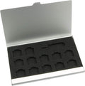 TAODAN Nano SIM Card Holder with Eject Pin,SIM Card Adapters Aluminum Alloy Storage Case Silver