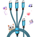 100W USB C Multi Charging Cable,3 in 1 USB C Cable Fast Charging with E-Mark Chip,Universal Charging Cable with Type-C, Micro USB,IP Port for iPhone16/15/Cell Phones and More
