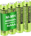 4 Pack BK-40AAABU Ni-MH AAA Rechargeable Battery for Panasonic,1.2v 400mah Rechargeable AAA Batteries Panasonic Cordless Phones, Electronics,Remote Controls
