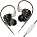 KZ DQS Wired Earbuds Dynamic Driver in Ear Monitor Headphone Semi-Open HiFi Bass Earphone 2pin 3.5mm Gaming Earbuds (with Mic)