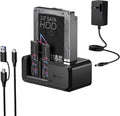M.2 NVMe & SATA SSD/HDD Hard Drive Docking Station, ICY BOX USB-C 10Gbps NVMe Cloner&Reader, TripleBay Hard Drive cloner for 2.5"/3.5" SSD&HDD Hard Drives, Offline Cloning, Tool-Free (3 Bay)