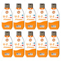 Frigga 10pcs USB Temperature Data Logger Single Use Temperature Recorder 100 Days High Accuracy Thermometer Monitor 14400 Points with PDF CSV Report,U2