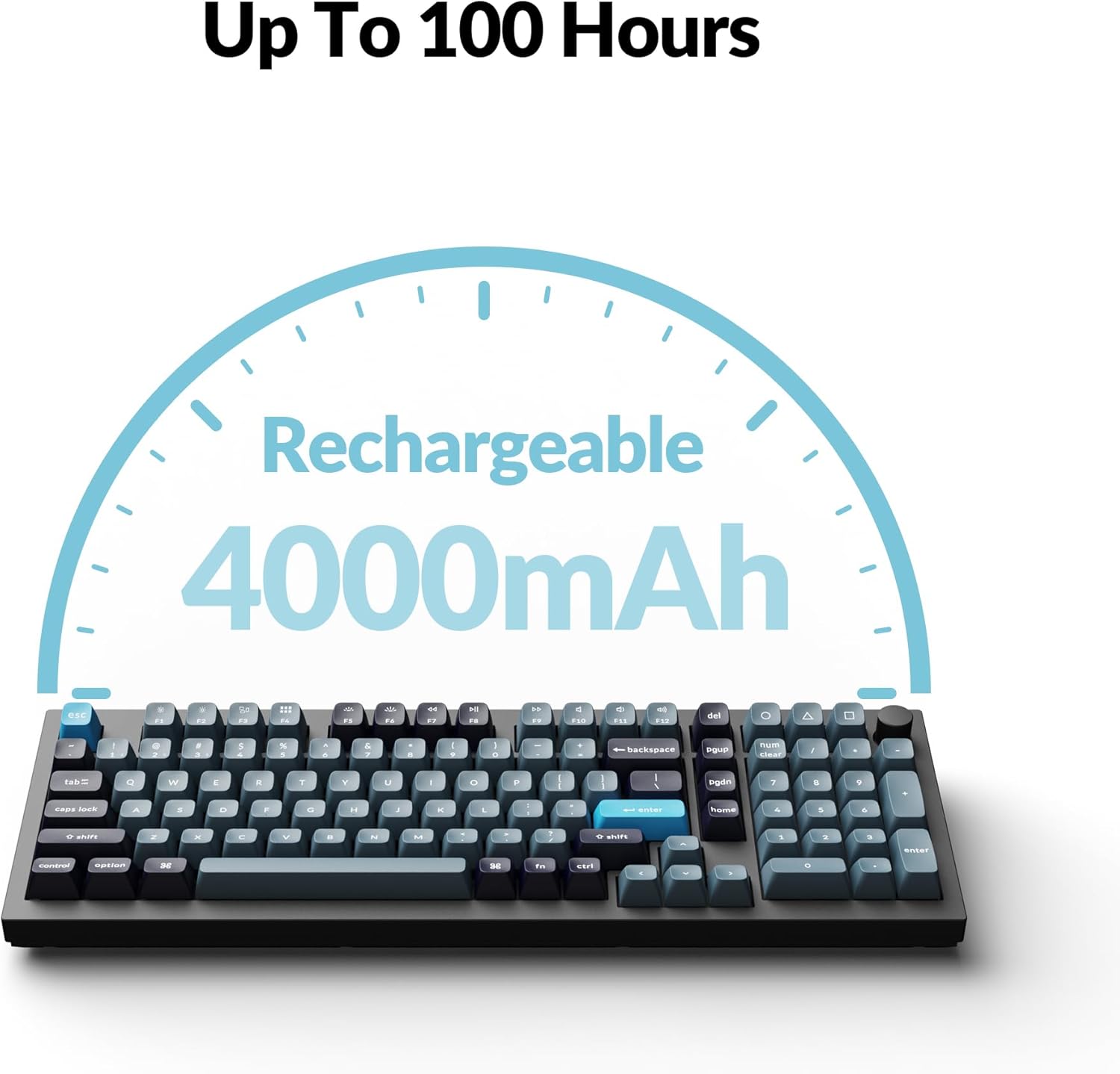 Keychron Q5 Pro Wireless QMK/VIA Mechanical Keyboard, 96% Layout Programmable Knob Full Aluminum Double-Gasket Design, Hot-swappable K Pro Brown Switch for Mac Windows Linux - Black