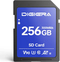 256GB LSU200 SDXC UHS-II Memory Card - up to 300MB/s, C10, U3, V90, 8K, SD Card for Computers, Digital Cameras, Home Theatre Devices, Car Navigation Systems (1 Pack)
