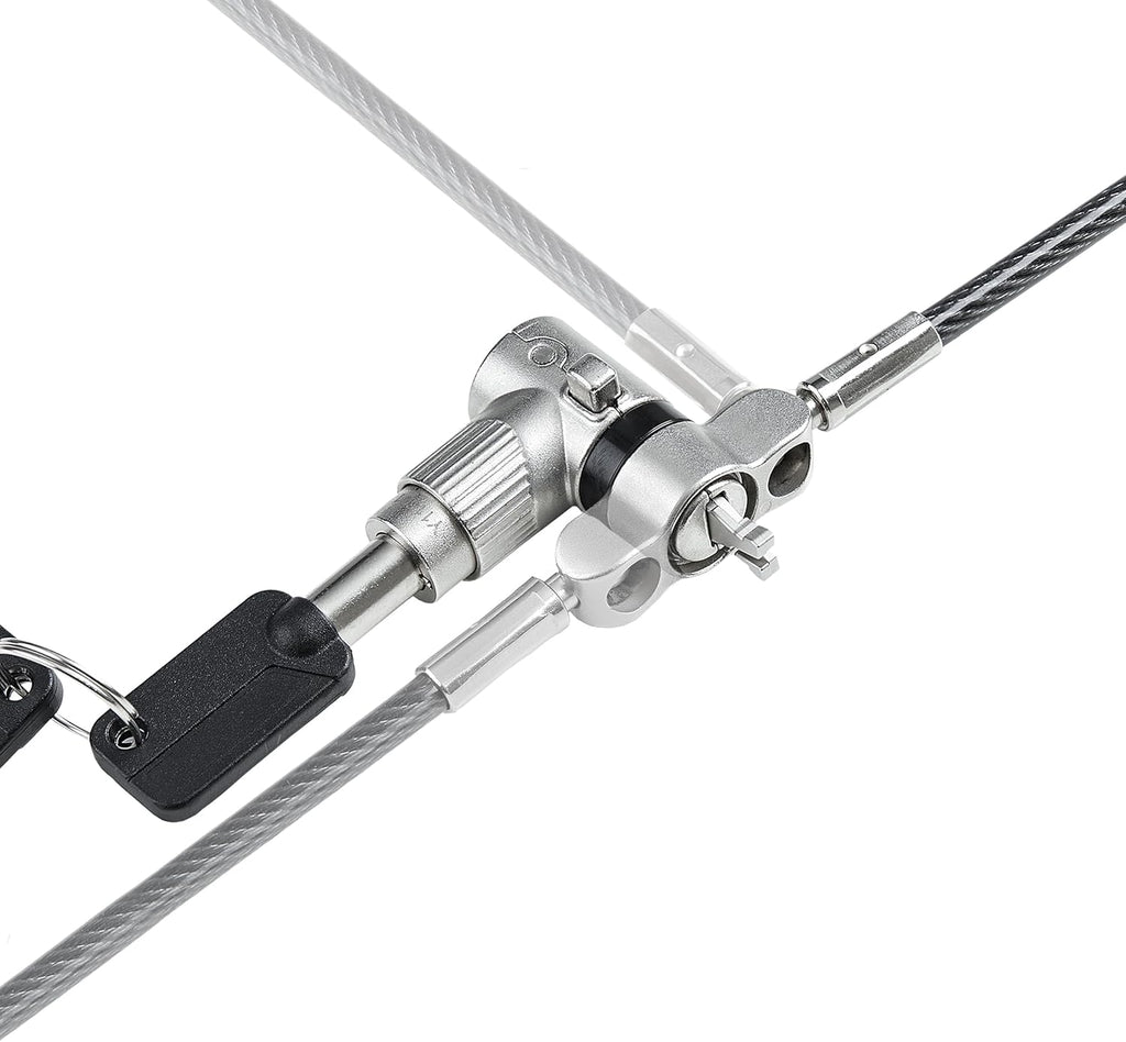 StarTech.com Universal Laptop Lock 6.6ft (2m), Security Cable for Notebooks Compatible with Noble Wedge/Nano/K-Slot, Keyed Locking Cable, Cut-Resistant Carbon Steel Cable, TAA (UNIVK-Laptop-Lock)