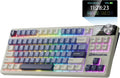 RK ROYAL KLUDGE S85 Wireless Mechanical Keyboard with Display & Knob, TKL Hot-Swappable Custom Programmable Macro Keyboard, 7200mAh Battery