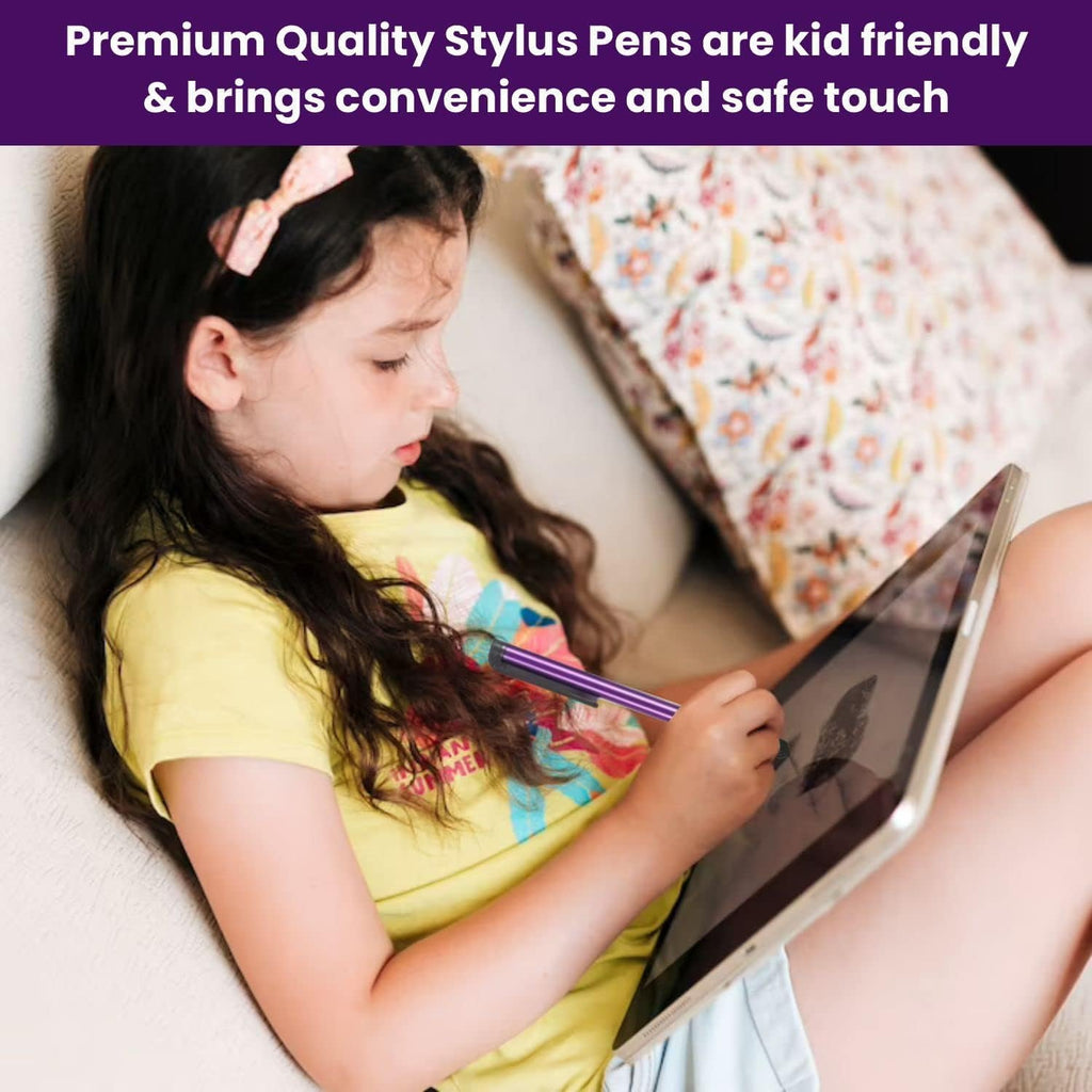 Stylus Pens for Touch Screens, 300 Pieces Stylists Pack Universal Colorful Long Metal, Touch Screen Pens for iPad, iPhone, Android, Galaxy, Chrome Book, Tablets, Assorted Colors All Touch Devices - 4"