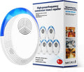Ultrasonic Pest Repeller Mice Repellent Indoor Pest Repellent Ultrasonic Plug in, Mouse Deterrent, Pest Control for Spiders, Roaches, Insects (6 Pack)