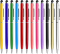 innhom 12 Pack Stylus Pens for Touch Screens Stylus Pen for ipad Compatible with iPad iPhone Tablets Samsung Kindle and Black Ink Ballpoint Pens-2 in 1 Stylists Pens