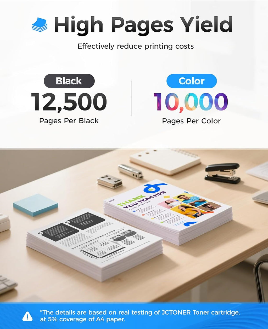508X Toner Cartridge Set 4-Pack High Yield Replacement for HP 508X 508A CF360X CF361X CF362X CF363X Color Laserjet M552dn M553dh M553dn M553n M553x MFP M577dn M577f M577c M577z Printer Ink Black Copy