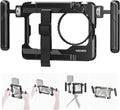 NEEWER Universal Smartphone Video Rig with Handles 67mm Filter Adapter Anti Drop Cold Shoe Compatible with DJI Mic iPhone Samsung Galaxy Android, Phone Cage Stabilizer for Video Recording, PA017