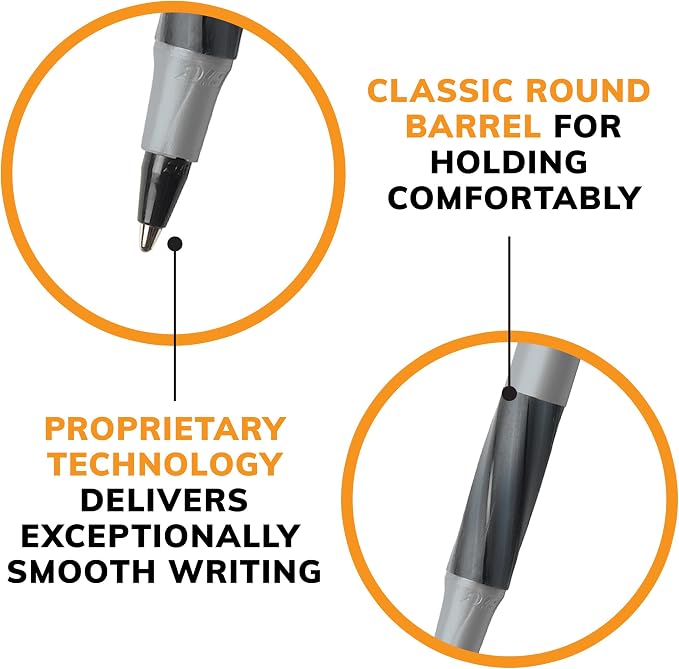 BIC Round Stic Grip Xtra-Comfort Ballpoint Pens, Medium Point, 1.2 mm - Image 5