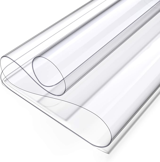 Oterri Clear Writing Desk Pad, 36’’x24” Heat Resistant Waterproof PVC Round - Image 5