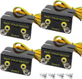 ESD Wrist Strap Grounding Kit with 5.74ft Terminal Cable & Anti-Static Socket Connector - Durable Anodized Aluminum - Static Protection for Electronics (2-Port(4Pack))