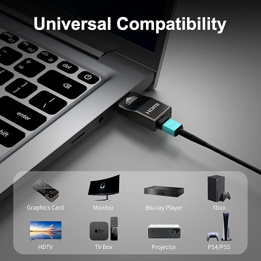 RUIPRO 8K Detachable Full Fiber Optic Armored DisplayPort Cable 1.4, 32.4 Gbps - Image 7