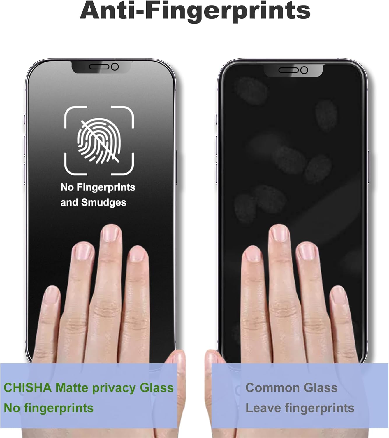 Matte Privacy Screen Protector for iPhone 12Pro and iPhone 12 Screen Protector Anti-Glare, Anti-Spy Tempered Glass Film, Smooth and Responsive Touch Anti-Scratch Glass