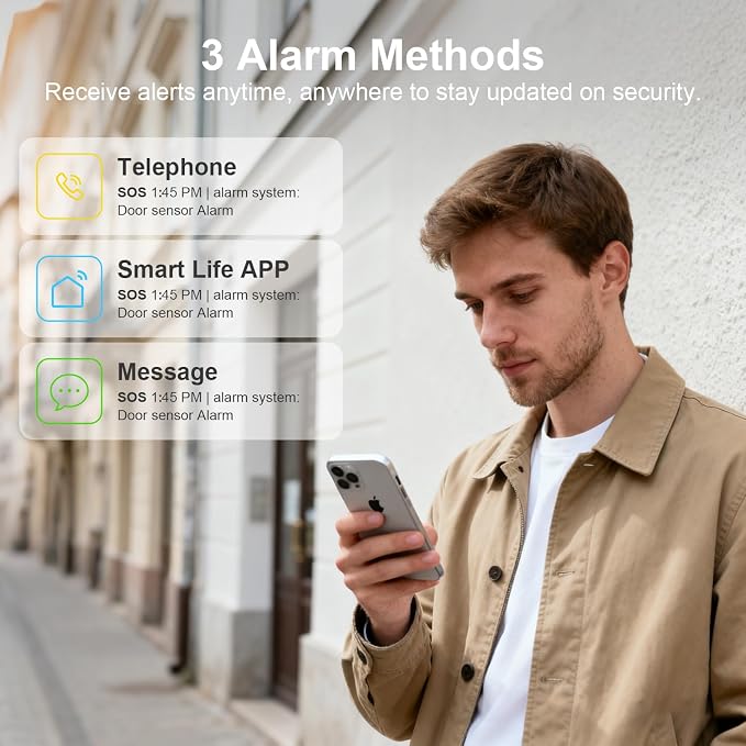 Alarm System for Home Security, Door Window Sensors, Motion Sensors, APP Control - Image 4