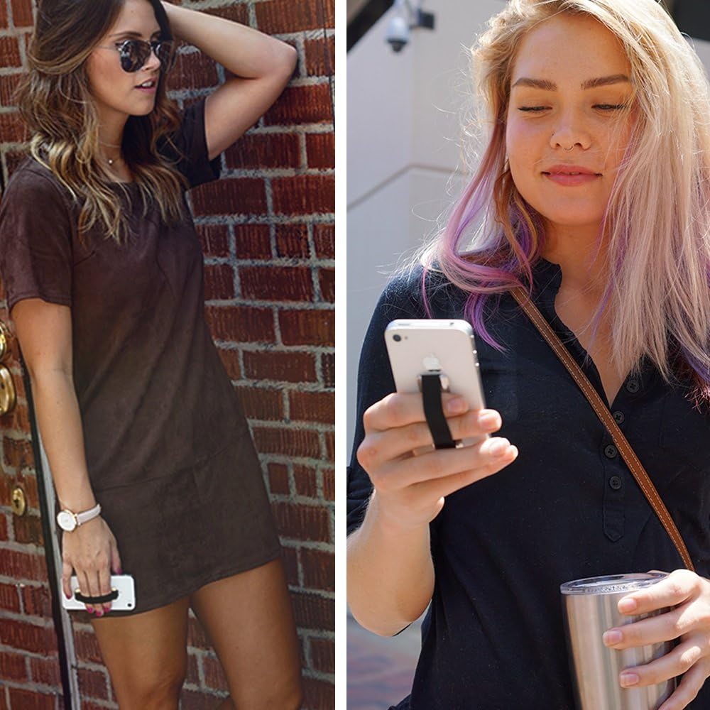 LOVEHANDLE Phone Grip - Universal Phone Strap and Phone Grips for Back of Phone - Convenient Cell Phone Holder for Hand That Fits Most Smartphones and Mini Tablets - Made in The USA
