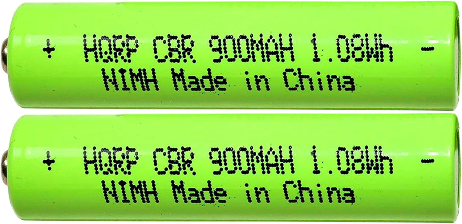 HQRP 2-Pack Battery Compatible with Panasonic Cordless Telephone 1.2V Battery HHR-75AAA/B, BK30AAABU, VTech BT205662, Outdoor Solar Garden Lights, TV Remote Control and Household Devices Replacement