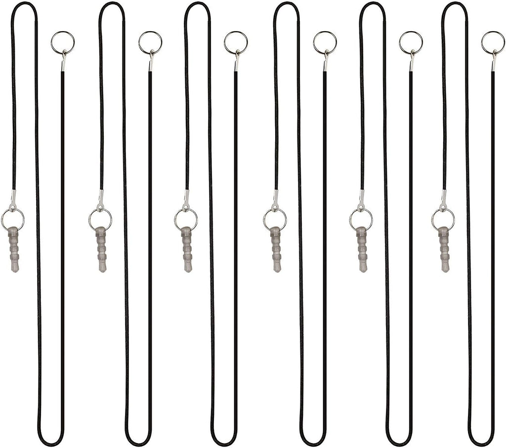 The Friendly Swede Micro-Knit Stylus Pen for Touchscreen — 6-Pack Hybrid Fiber Tip Universal Capacitive Stylus Pen for iPad; Lanyards & Cleaning Cloth - Silver/Aqua Blue/Green/Dark Blue/Yellow/Black
