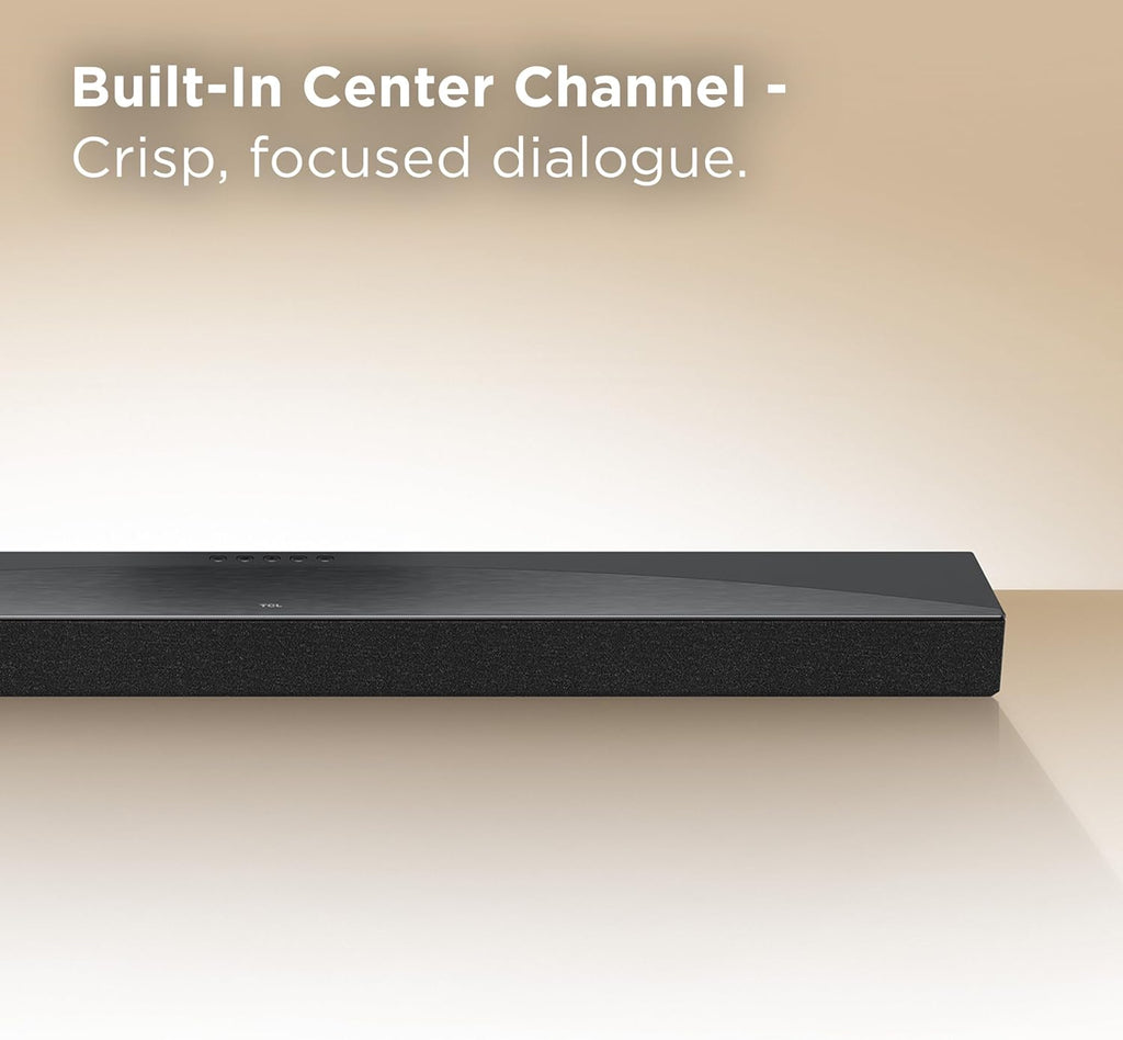 TCL Q65H Q Class 5.1 Channel Sound Bar with Dolby Atmos, DTS:X, Ray Danz Technology, Wireless Subwoofer, Wireless Surround Speakers, and Bluetooth Music Streaming