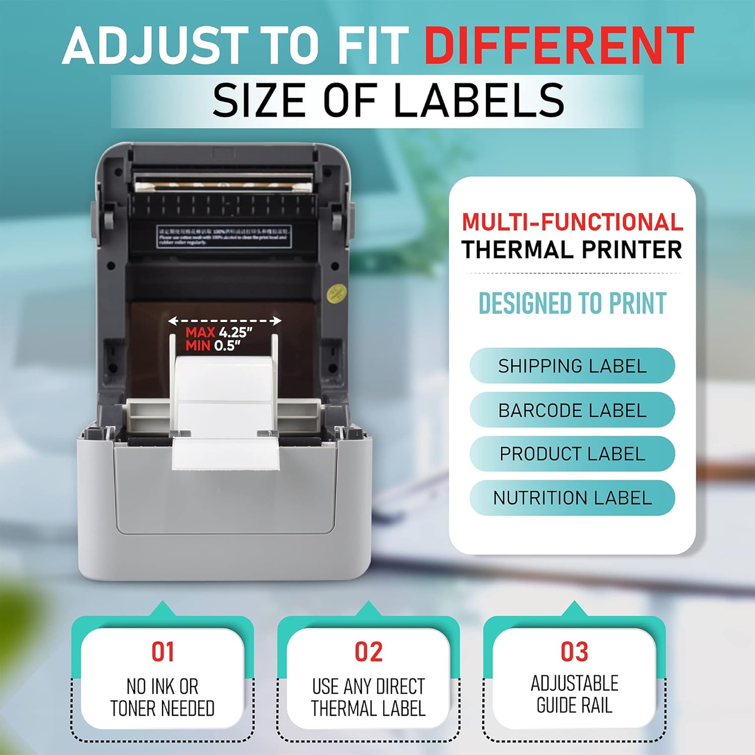 Arkscan 2054K-USB Upgraded 2054A Shipping Label Printer for Windows Mac Chromebook, Support Amazon Ebay Paypal Etsy Shopify ShipStation UPS USPS FedEx, fit Roll & Fanfold 4x6 Direct Thermal