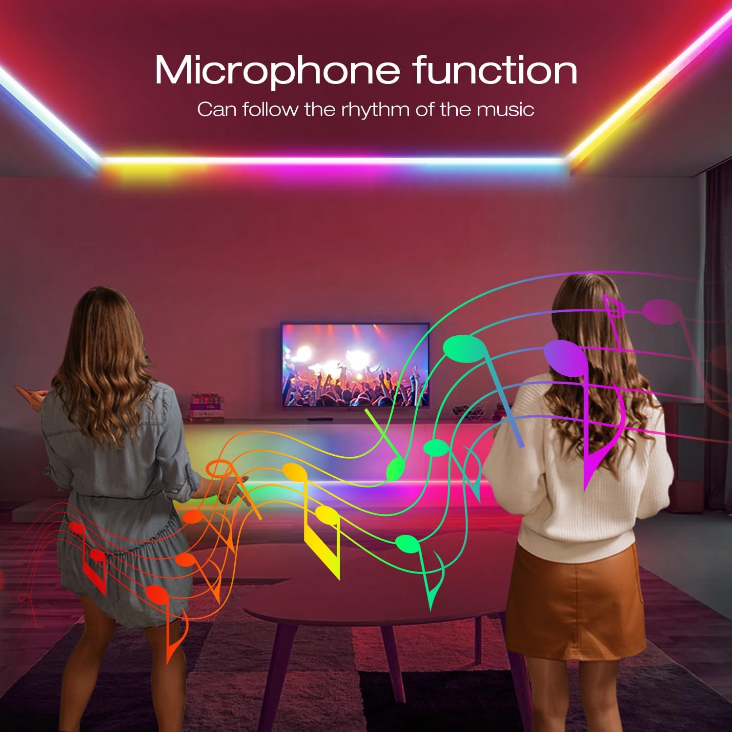 GLEDOPTO WLED ESP32 Mini LED Strip Controller RGB IC Digital with Mic Music Sound Mode DC5V USB Dynamic WS2811 WS2812 WS2812b WS2814 WS2815 SK6812 Addressable LED Strip