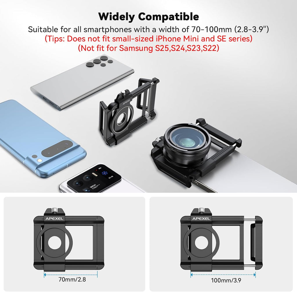 Macro Lens Kit for Smartphone, 10-20X Micro Phone Lens with Universal Lens Clip, HD Magnifier Photography Lens for iPhone Android Phone (Fits for Almost All Phone), Phone Macro Lens Attachment