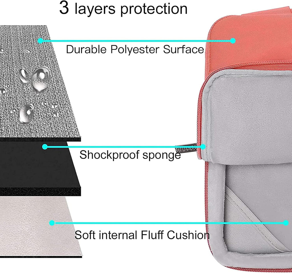 MOSISO Compatible with MacBook Air 13 inch Case 2025 2024 2023 2022 M4 A3240 M3 A3113 M2 A2681, Hard Shell&Sleeve Bag&Keyboard Skin&Webcam Cover&Screen Film for MacBook Air 13.6 inch, Coral