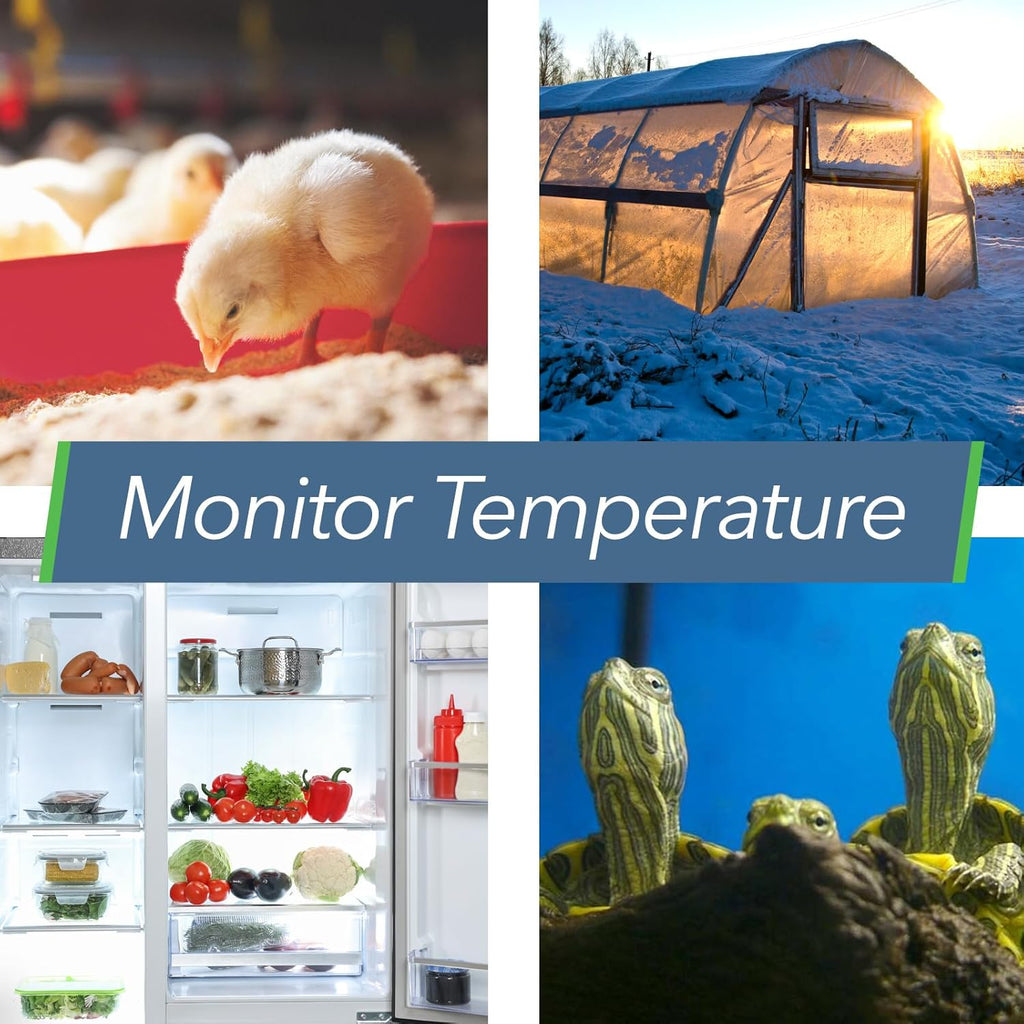 SensorPush HT.w Smart Temperature Sensor & Humidity Sensor - Bluetooth Thermometer & Hygrometer with App Monitoring - Water Resistant Temperature & Humidity Monitor for RV, Basement, Fridge (4 Pack)