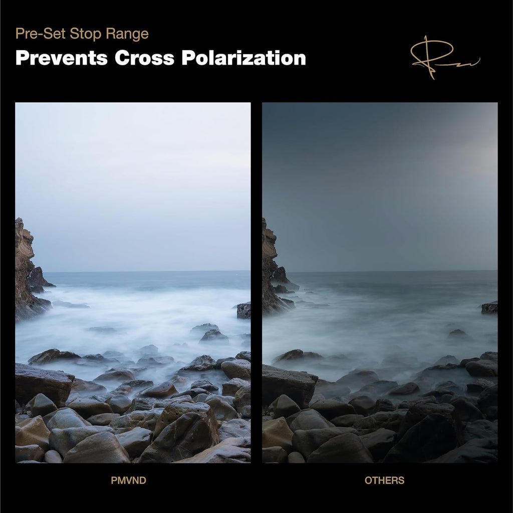 PolarPro 77mm Peter McKinnon Mist VND Camera Filter - 6-9 Stop Variable Neutral Density Lens Filter for DSLR/Mirrorless Pro Video – for Cinematic Shutter Speed Control + Diffusion