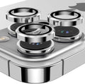 YWXTW Designed for iPhone 14 Pro Max Camera Lens Protector, for iPhone 14 Pro Camera Lens Protector, Individual Metal Anti Scratch HD Clear Case Friendly Tempered Glass Camera Cover, 1 Set (Silver)