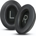 Headphones Replacement Ear Pads, Protein Leather earpad Cushions for Bose QuietComfort 45（QC45） Headphones, Softer Memory Foam - Black