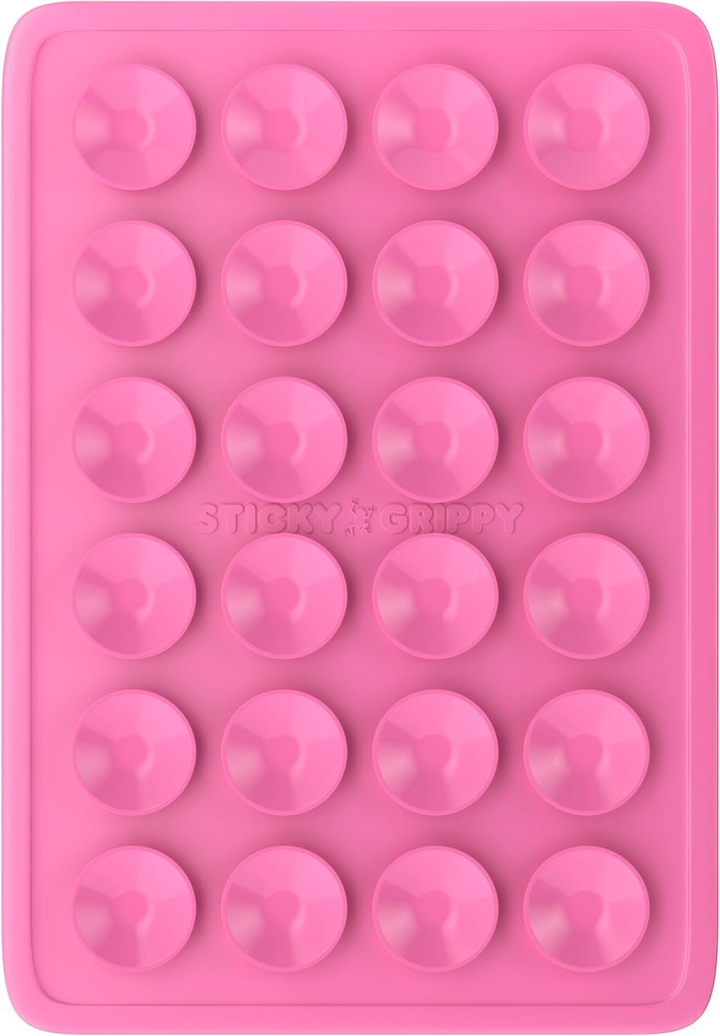 Suction Phone Case Mount, Sillicon Adhesive Phone Accessory for iPhone and Android, Hands-Free Fidget Toy Mirror Shower Phone Holder, Tiktok Videos and Selfies (Bubble Gum)