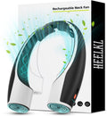 AI Neck Fan, 4 Speeds Adjustable Portable Personal Fan Rechargeable, 4000 mAh Battery Faster Cooling Wearable Fan, Ultra Quiet for Home, Office, Travel, Outdoor - Black