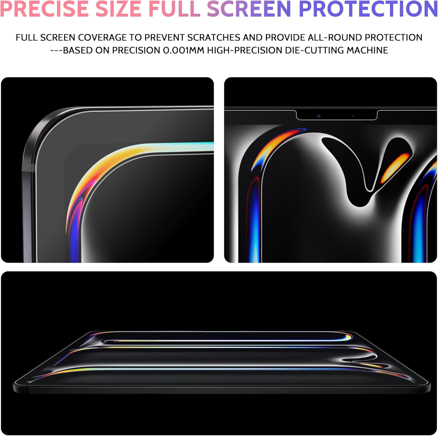 2 Pack Like Paper Screen Protector for iPad Air 11 Inch 2024/2025 (M2/M3, 6th/7th Gen), Matte Anti Glare PET Film/Blue Light Filter Eye Protection Cover/Drawing & Writing Feel Like on Paper