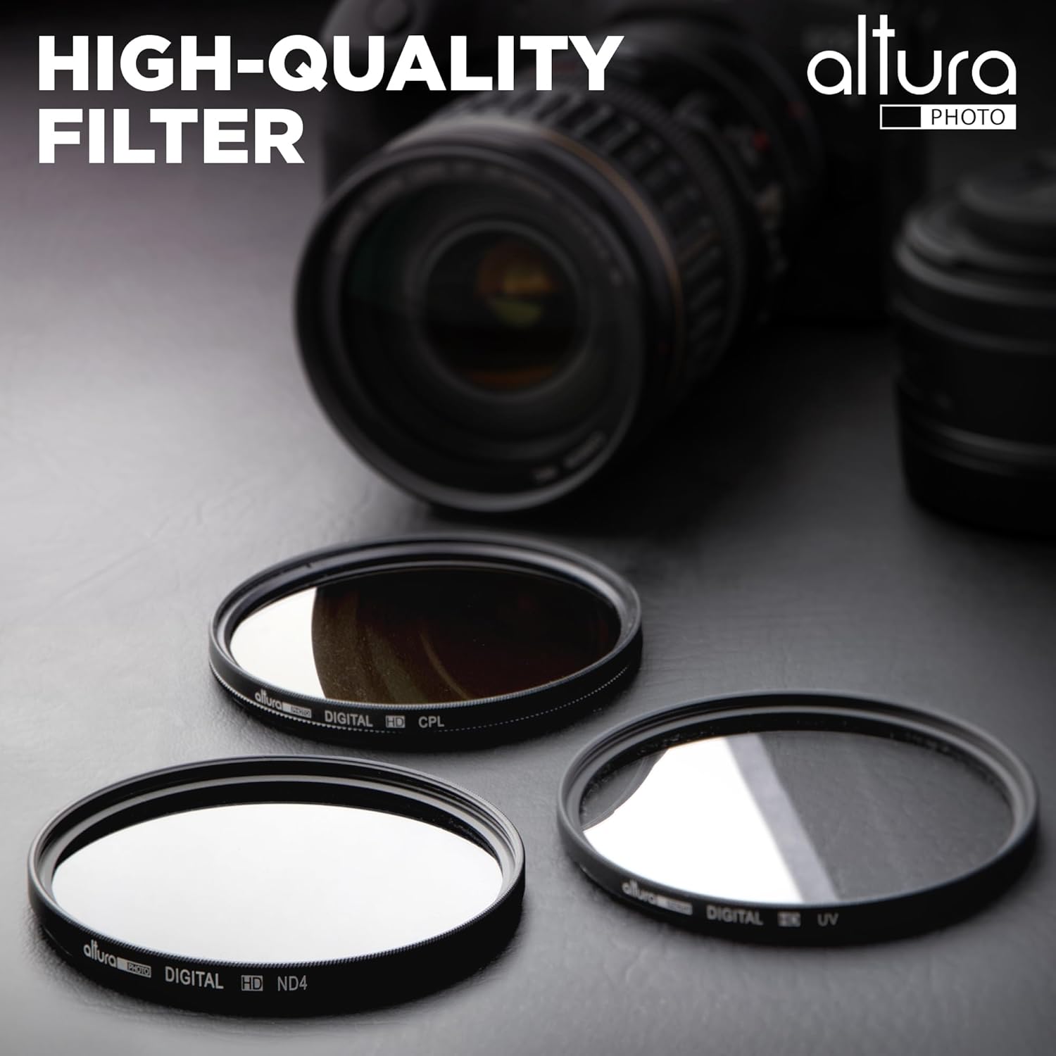 Altura Photo 95mm Lens Filter Kit - Multi-Coated UV Protector, CPL Polarizing and ND Neutral Density Filters + Case for Camera Accessories & Lenses