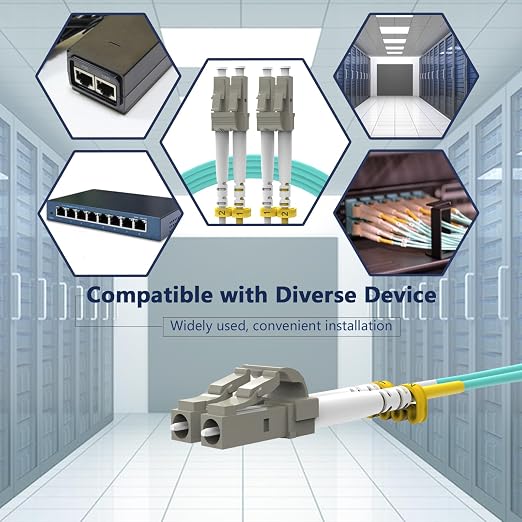 KeepFly Fiber- OM4 LC to LC Fiber Patch Cable 50M/164ft, Length Option:0.2m-200m - Image 7