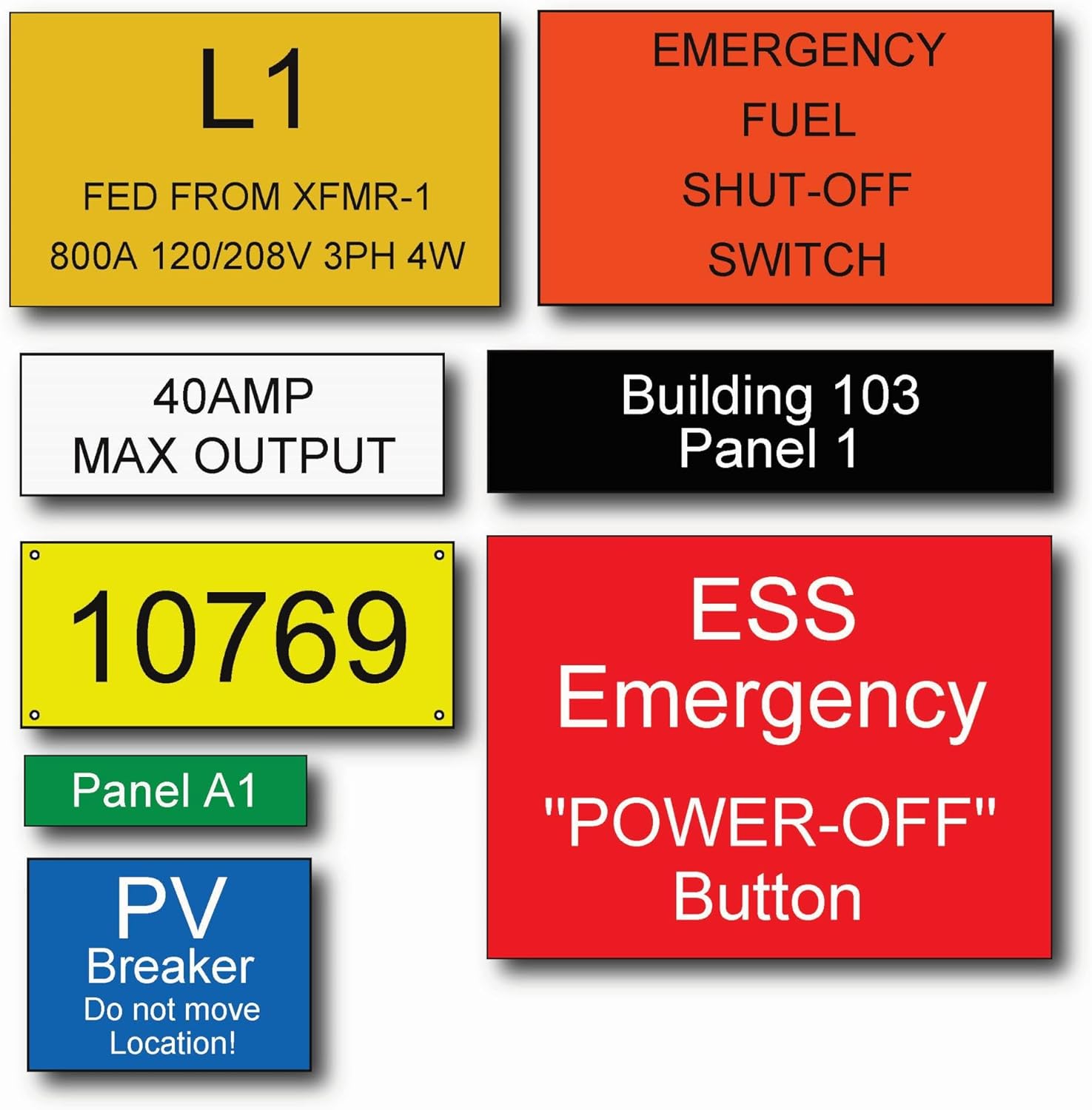 Engraved Electrical Panel Labels, Phenolic Labels, Breaker Box Label, Electric Meter Tags, Plastic Electrical Label, Plastic Tags