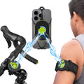 BONE Run + Bike Tie Connect Kit 2 Magnetic, 2-in-1 Magnetic Running & Bike Phone Holder, Detachable & Rotatable 360° Sport Armband & Phone Mount for Most Smartphones (2-in-1 Magnetic Connection Kit)