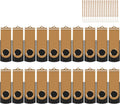 EASTBULL 8GB USB Flash Drive Bulk Thumb Drives 20 Pack with Lanyards USB 2.0 Memory Sticks Zip Drive Pen Drive for Storage and Backup Gold 20PCS 8GB