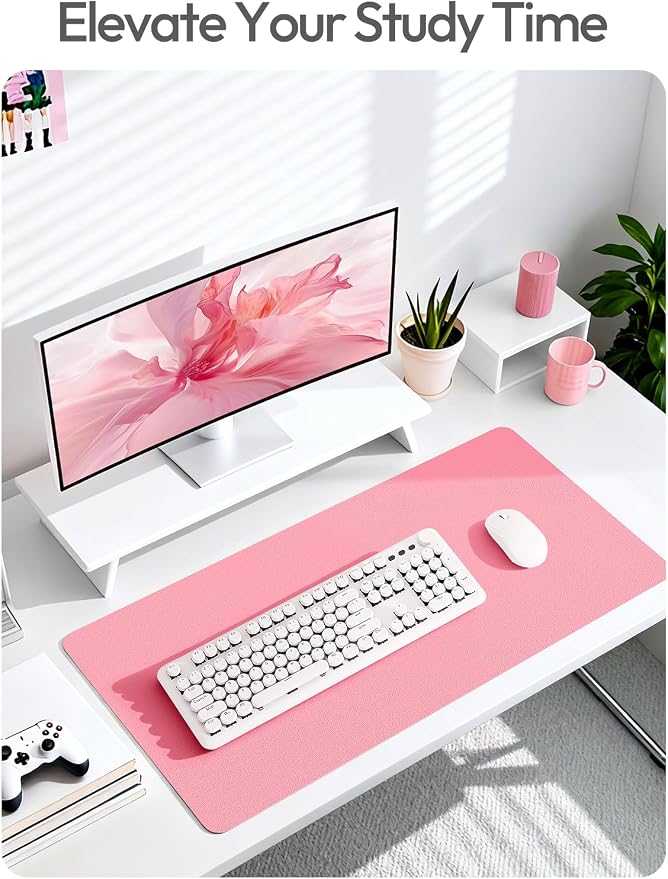 YSAGi Leather Desk Protector, Office Mat, Large Mouse Mat, Non-Slip PU Leather - Image 7