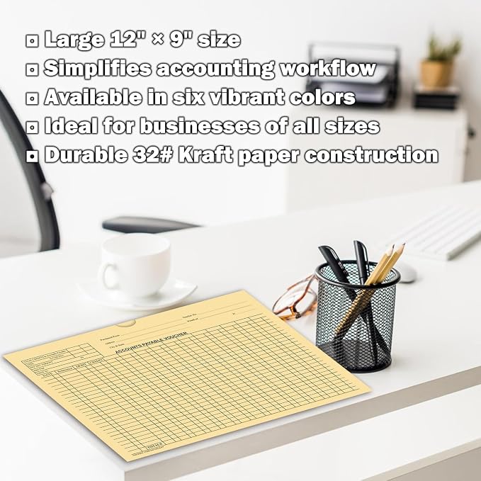 Accounts Payable Voucher Envelopes General Accounting, Lavender 100 Pack | 9x12 - Image 4