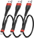 Compatible with Apple MFi Certified Short for iPhone Charger Cable 3 Pack 1Ft, 12 inch Lightning Charging Cord, Fast 2.4A for iPhone Data Cord Compatible with iPhone12/11/XS/Max/XR/X/8/8P/7P/6/iPad
